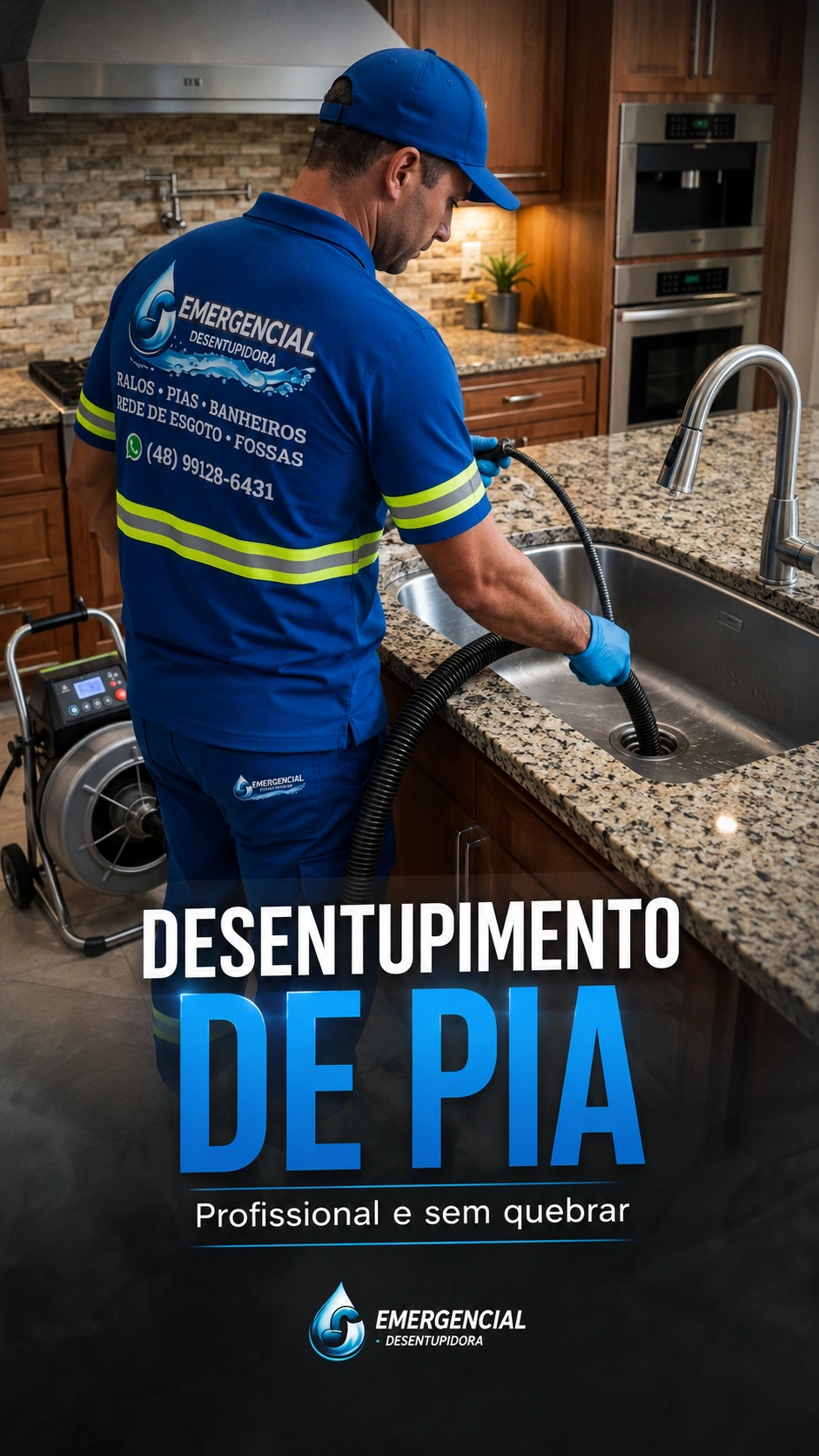 Desentupimento Profissional de Pia na Grande Florianópolis